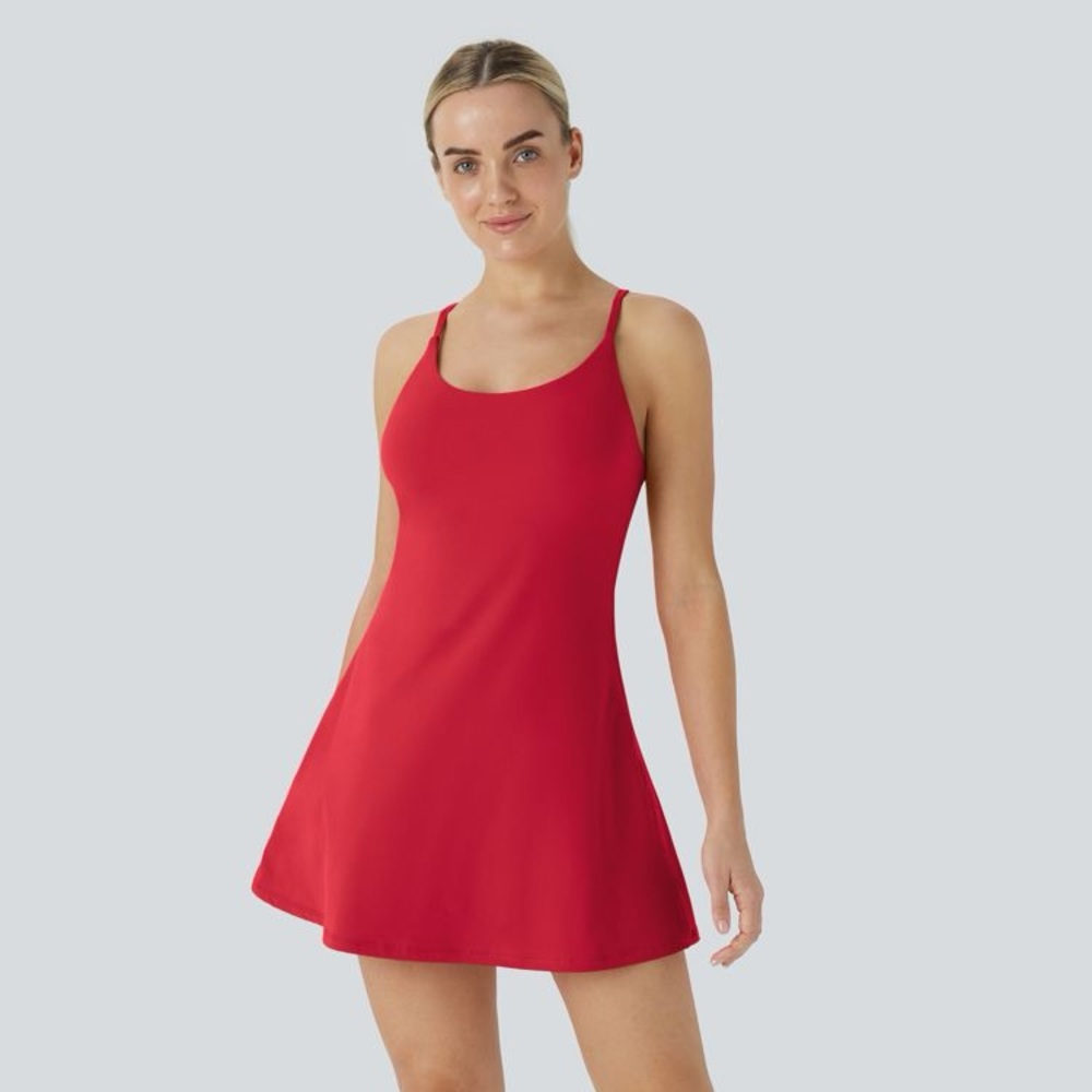 Halara Softlyzero Plush Backless Active Dress - M… - image 1